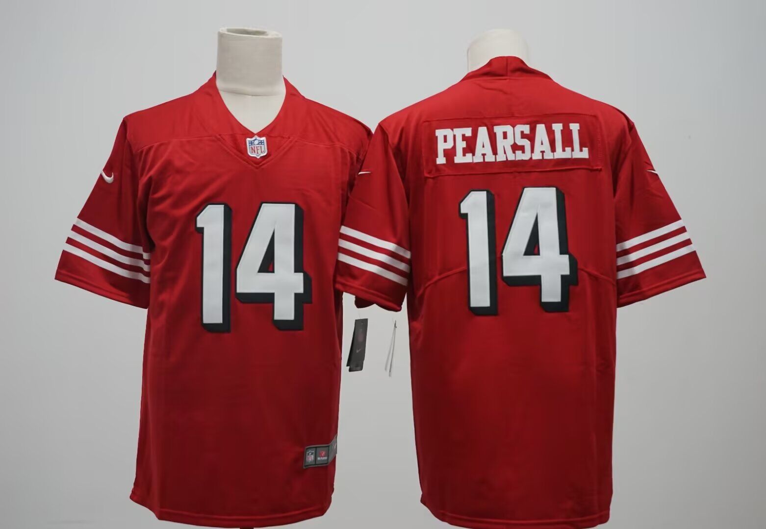 Men San Francisco 49ers #14 Pearsall red 2024 Nike Limited NFL Jersey style7